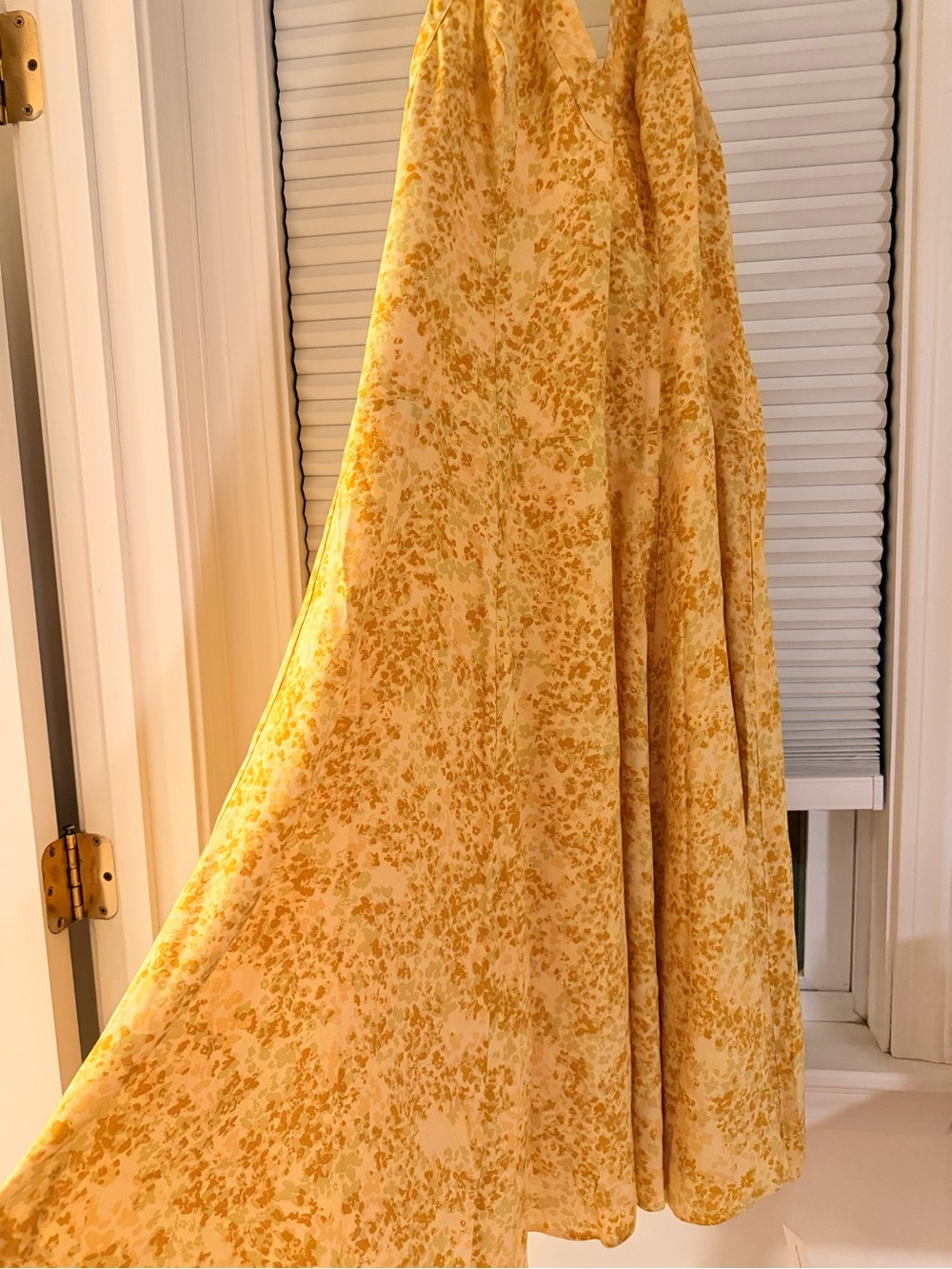 Reformation Yellow Halter Floral Midi Dress - Picture 3 of 13